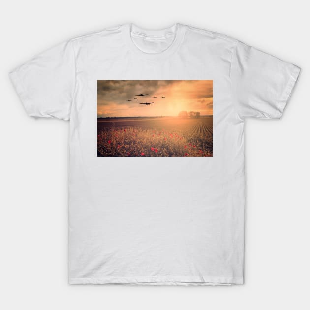 Warbird Poppy Pass T-Shirt by aviationart